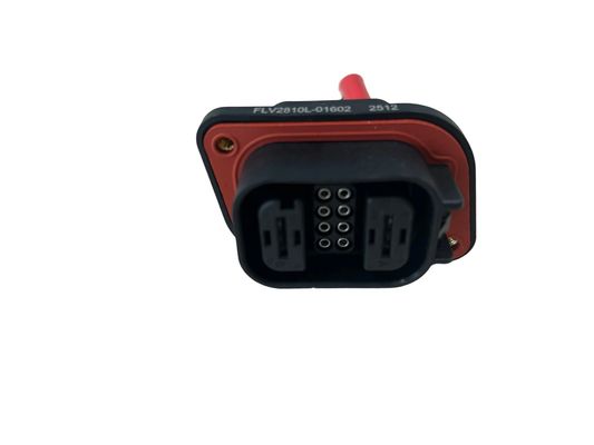 FLV2+8 Conector híbrido de alta tensão 80A 600VAC ABS preto para veículos industriais