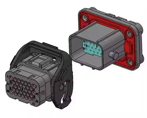 Neopower 32-Pin híbrido IP67 EV Power & Signal Connector (6x13A Power, 26x5A Signal)