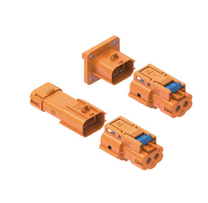 Neopower 800V 20A Conector de energia EV de alta tensão de 2 pines com HVIL, blindagem de 360 ° e classificação IP6K9K