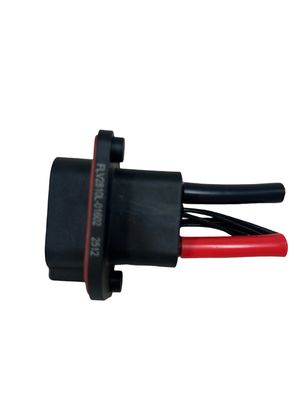 FLV2+8 Conector híbrido de alta tensão 80A 600VAC ABS preto para veículos industriais