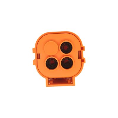 IP67B Conector EV de 3 pinos de plástico 1000V 80A para bateria A/C PTC