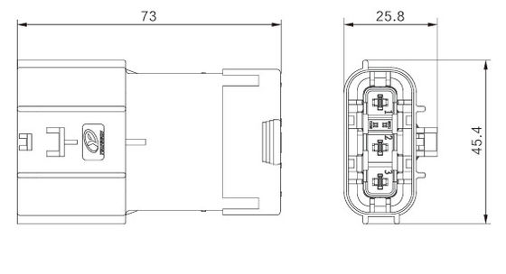 Neopower Secure-Lock 3 Pin Automotive Power & Signal Connector, 800V/16A, impermeável IP67, HVIL