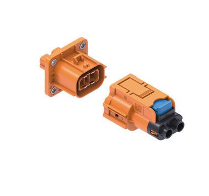 Neopower Conector Elétrico de Alto Desempenho de 2 pines 1000V 40A com HVIL, Poka-Yoke e Proteção de 360°