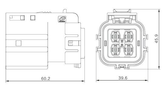 Neopower 800V Conector de Alta Tensão IP67 Conector Automóvel Impermeável